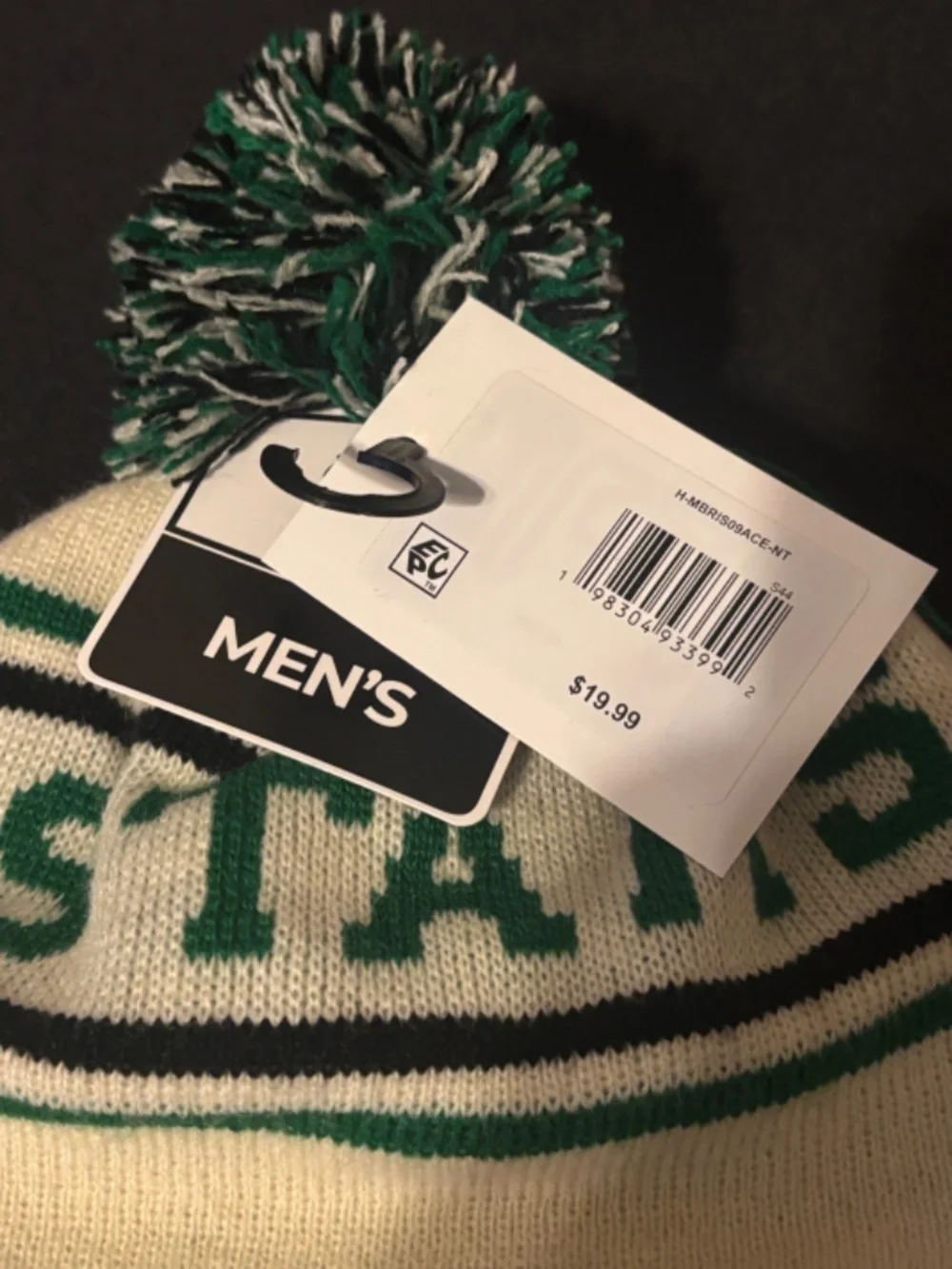 Dallas Stars Men's Cuffed Knit Pom Beanie Hat
